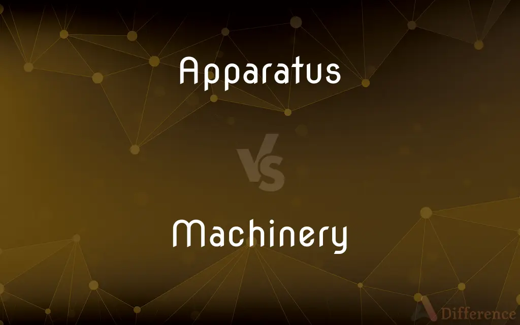 Apparatus vs. Machinery — What's the Difference?