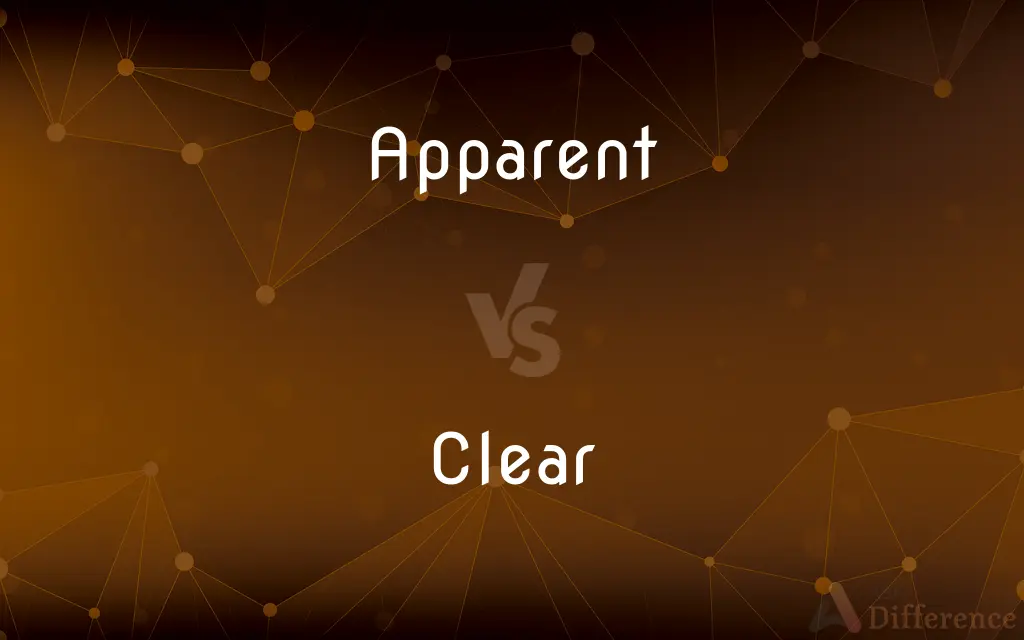 Apparent vs. Clear — What's the Difference?
