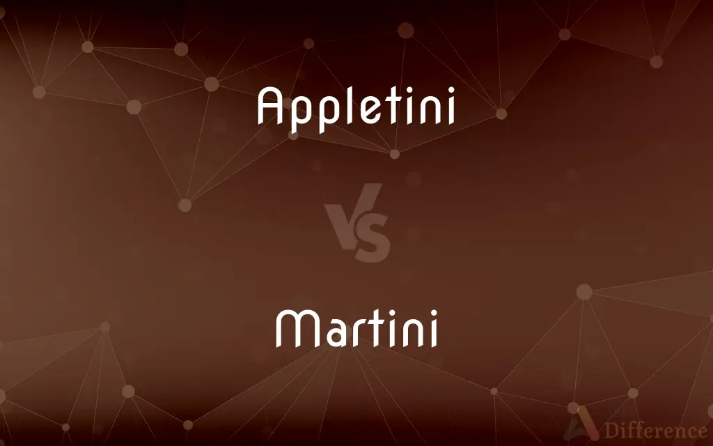 Appletini vs. Martini — What's the Difference?