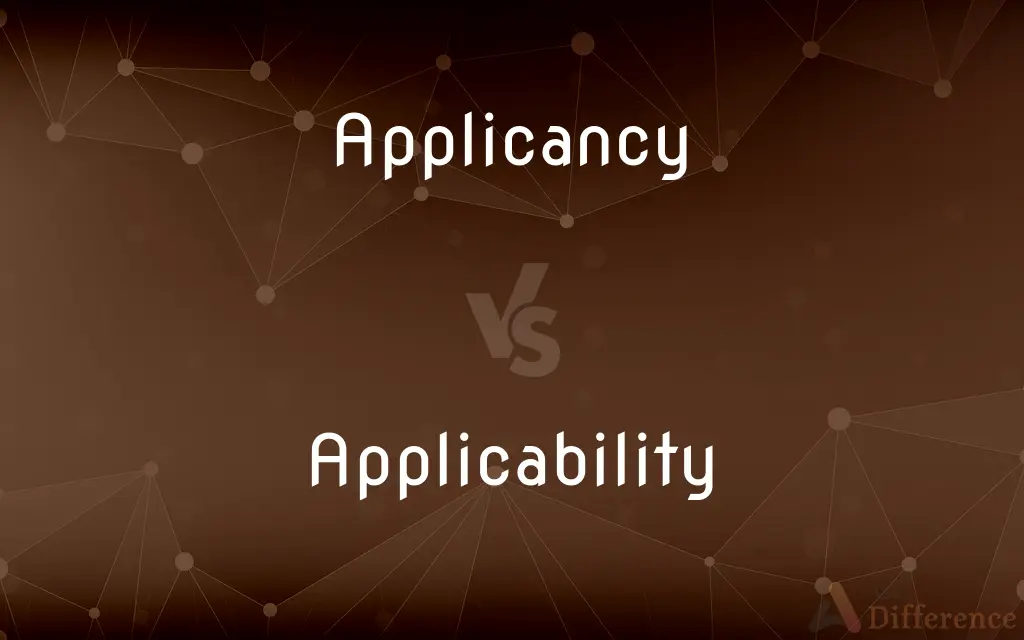 Applicancy vs. Applicability — What's the Difference?