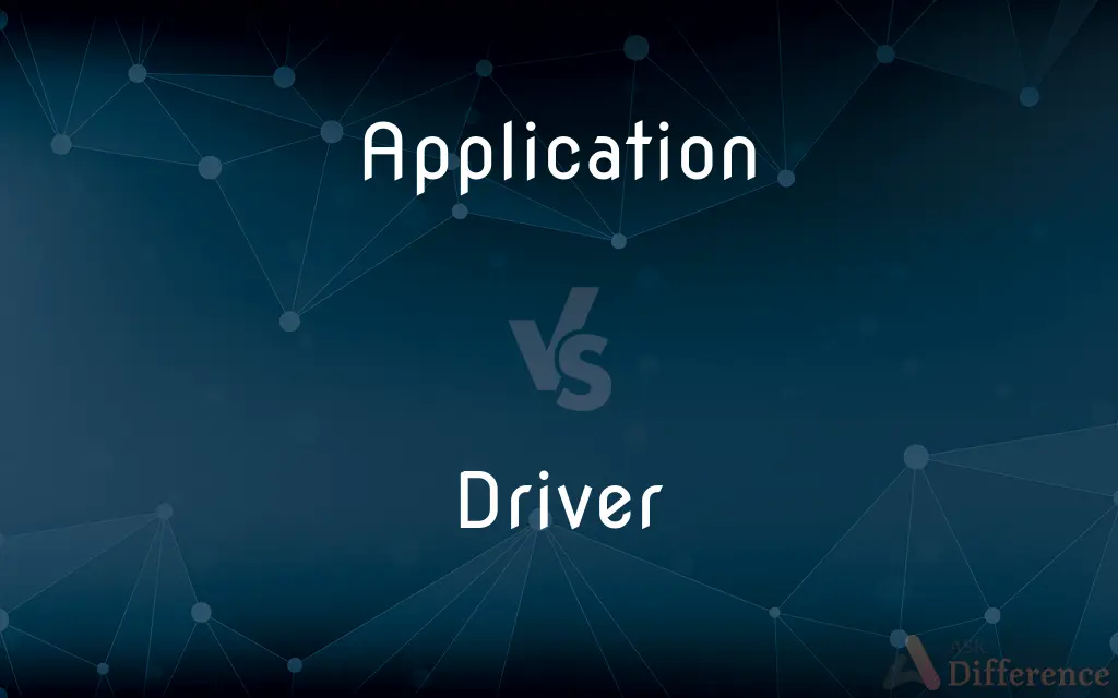 Application vs. Driver — What's the Difference?