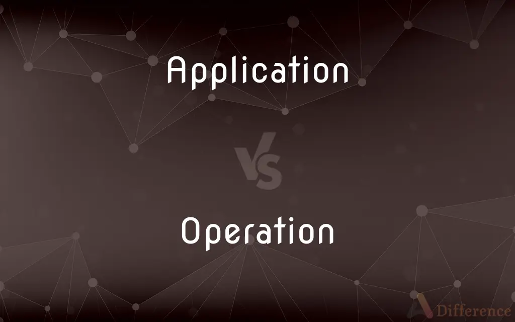 Application vs. Operation — What's the Difference?