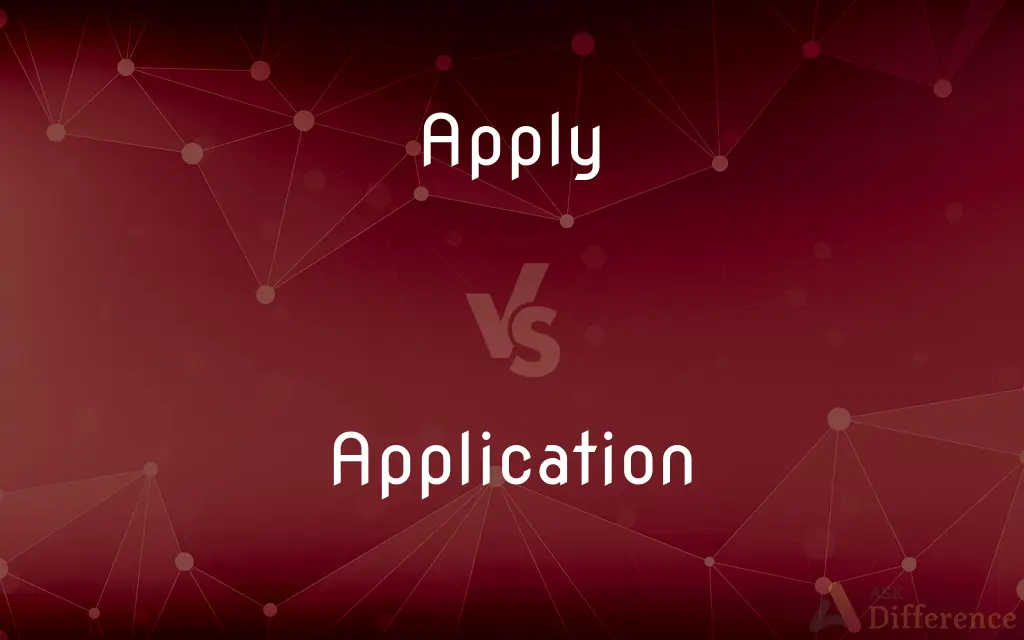 Apply vs. Application — What's the Difference?