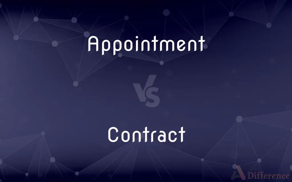 Appointment vs. Contract — What's the Difference?