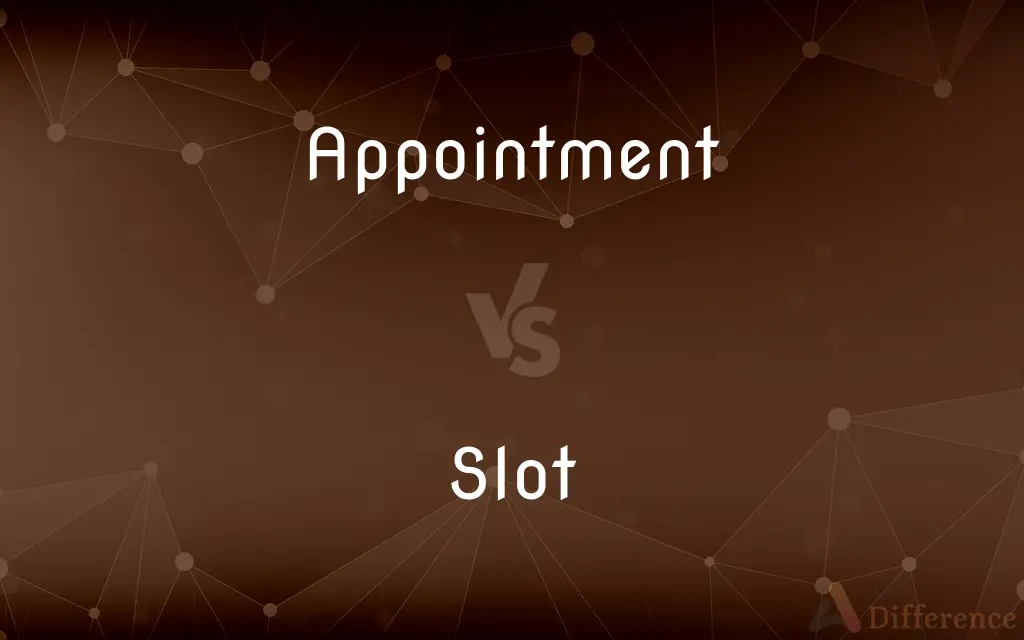 Appointment vs. Slot — What's the Difference?