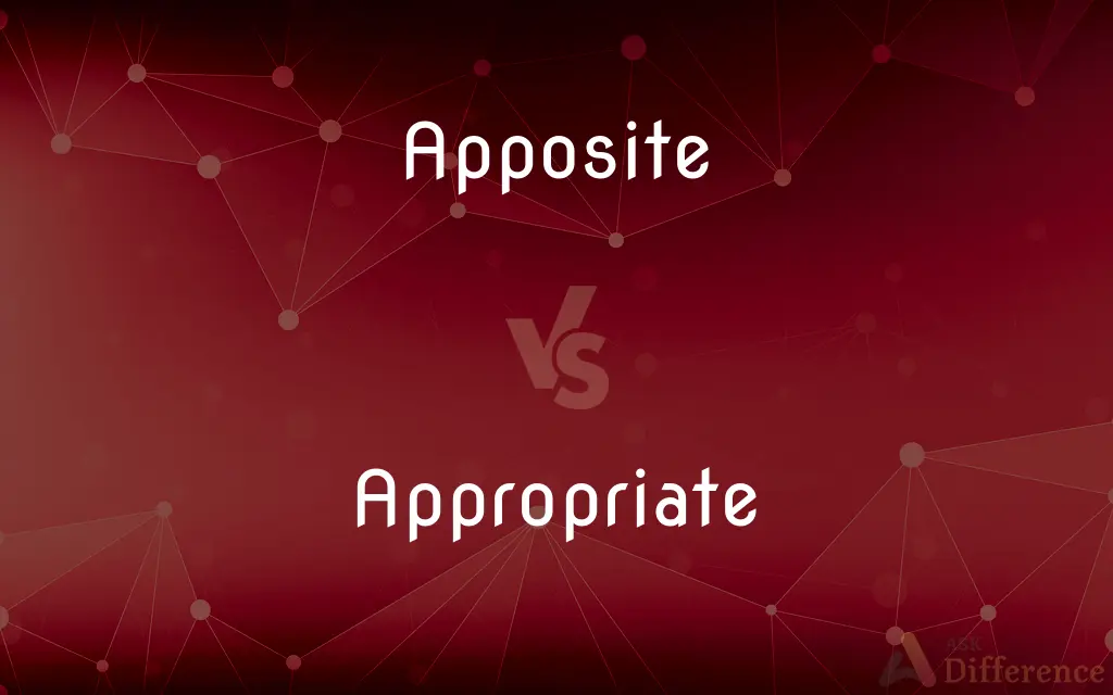 Apposite vs. Appropriate — What's the Difference?