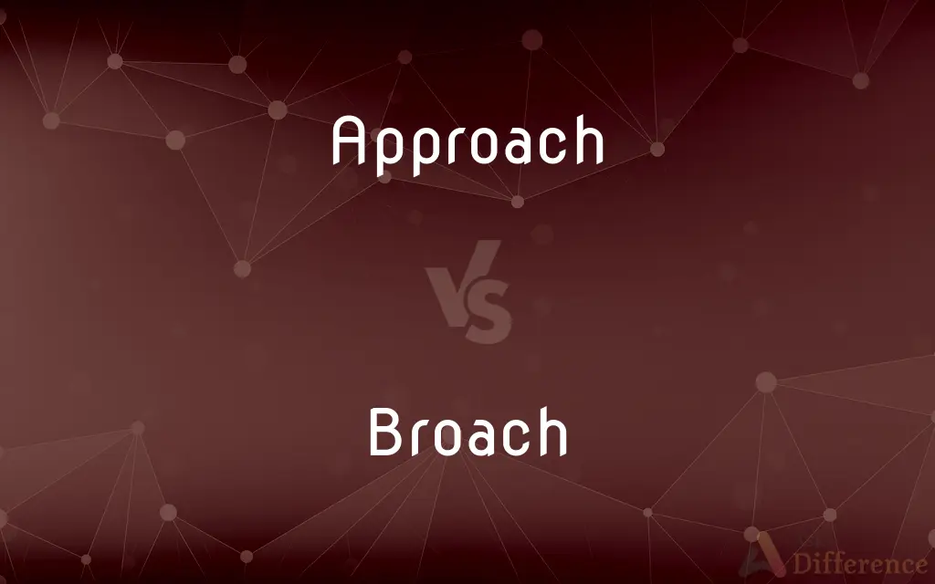 Approach vs. Broach — What's the Difference?