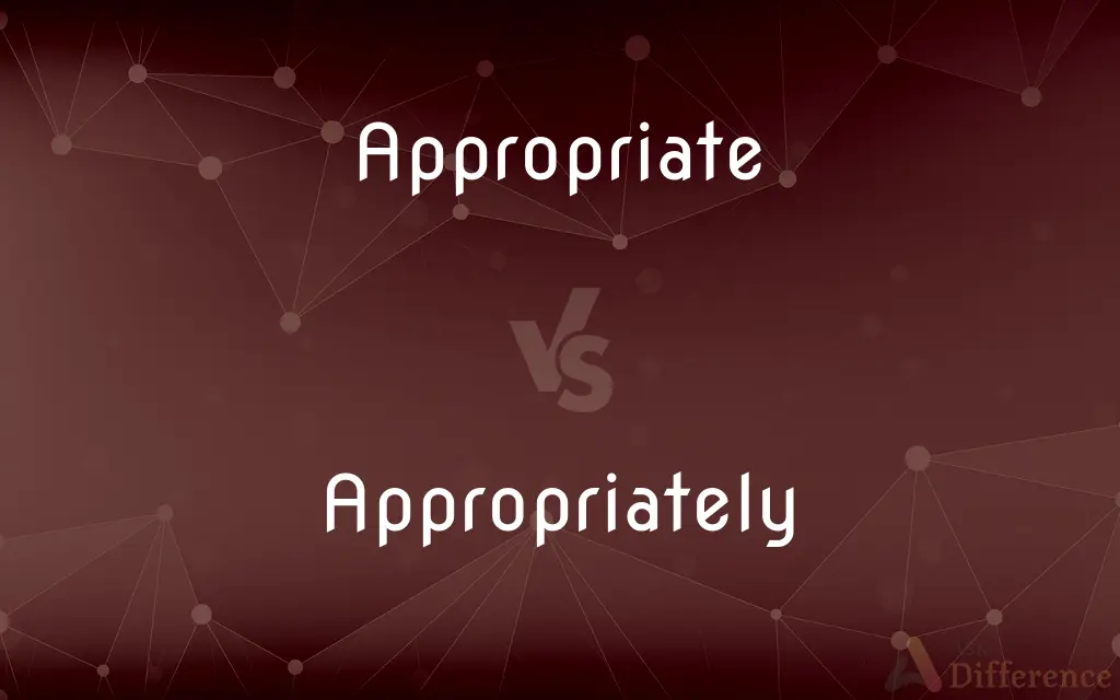 Appropriate vs. Appropriately — What's the Difference?