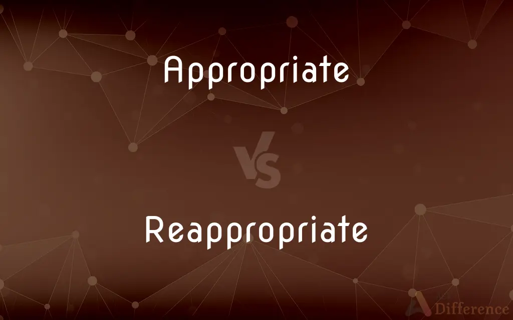 Appropriate vs. Reappropriate — What's the Difference?