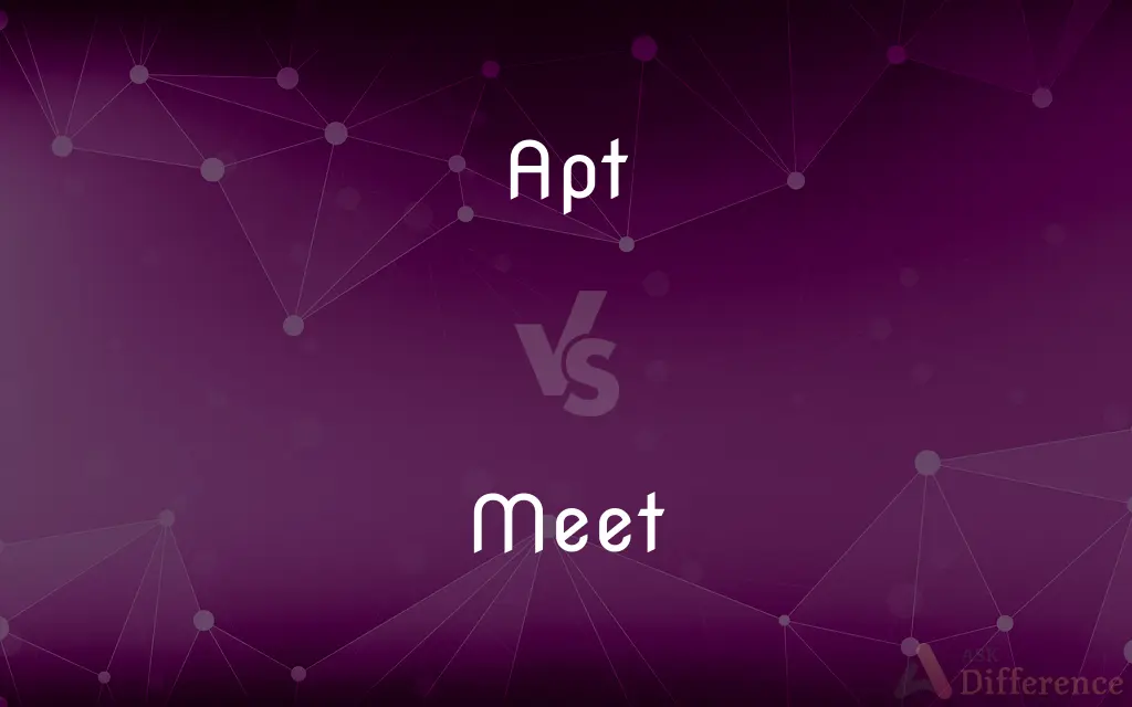 Apt vs. Meet — What's the Difference?