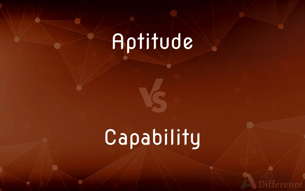 Aptitude vs. Capability — What's the Difference?