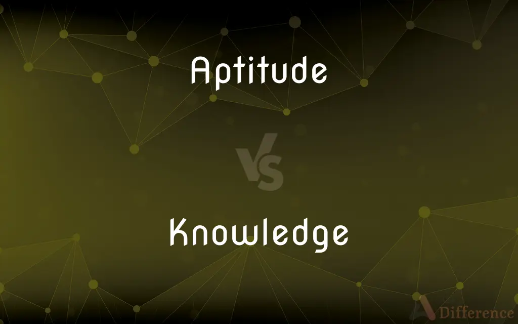 Aptitude vs. Knowledge — What's the Difference?