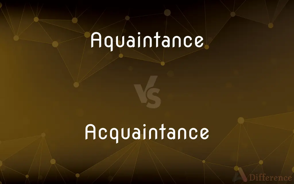 Aquaintance vs. Acquaintance — Which is Correct Spelling?