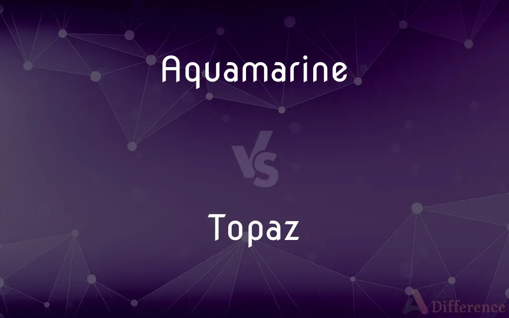 Aquamarine vs. Topaz — What's the Difference?
