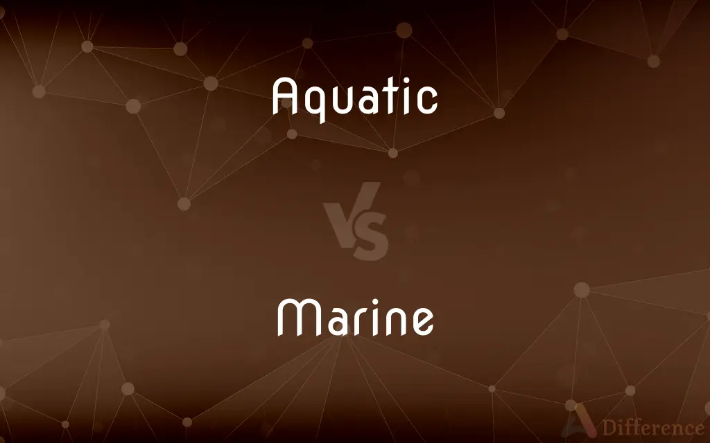 Aquatic vs. Marine — What's the Difference?