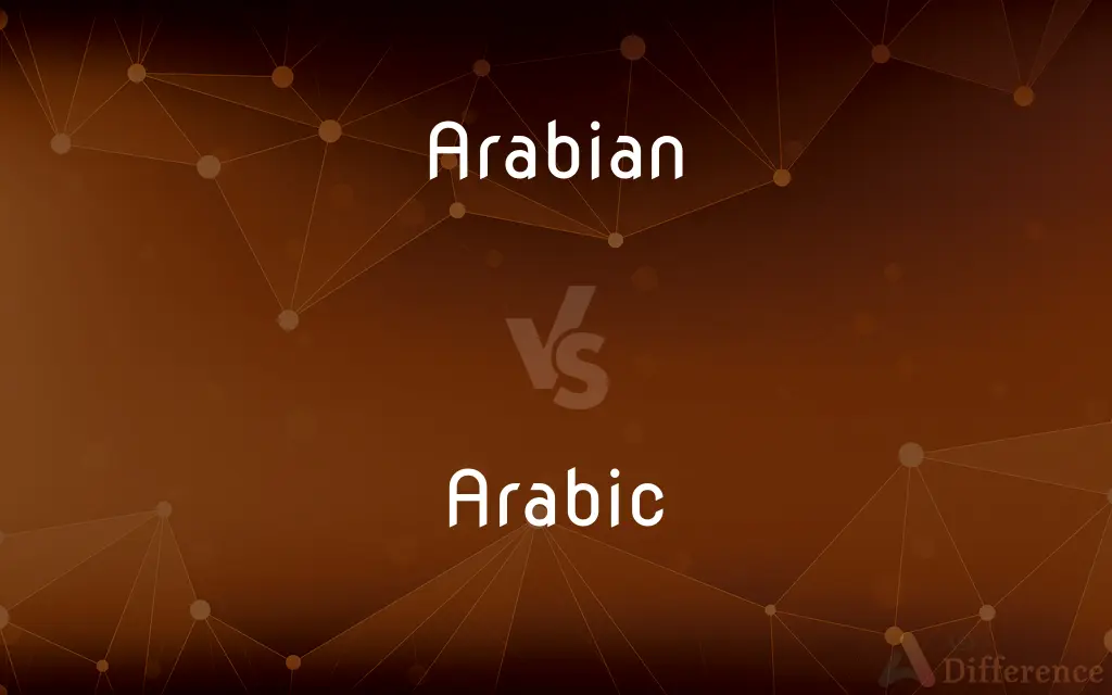 Arabian vs. Arabic — What's the Difference?