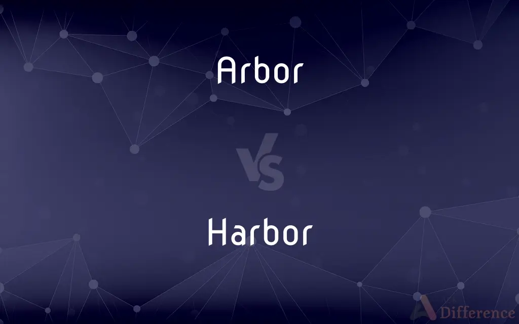 Arbor vs. Harbor — What's the Difference?