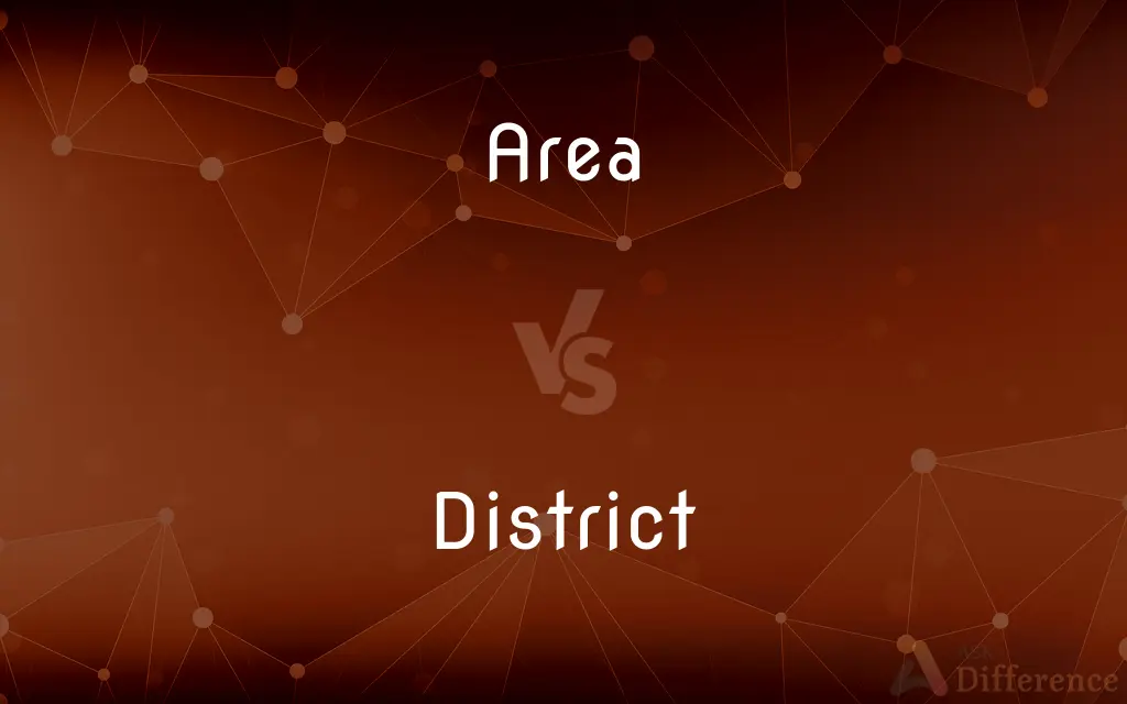 Area vs. District — What's the Difference?