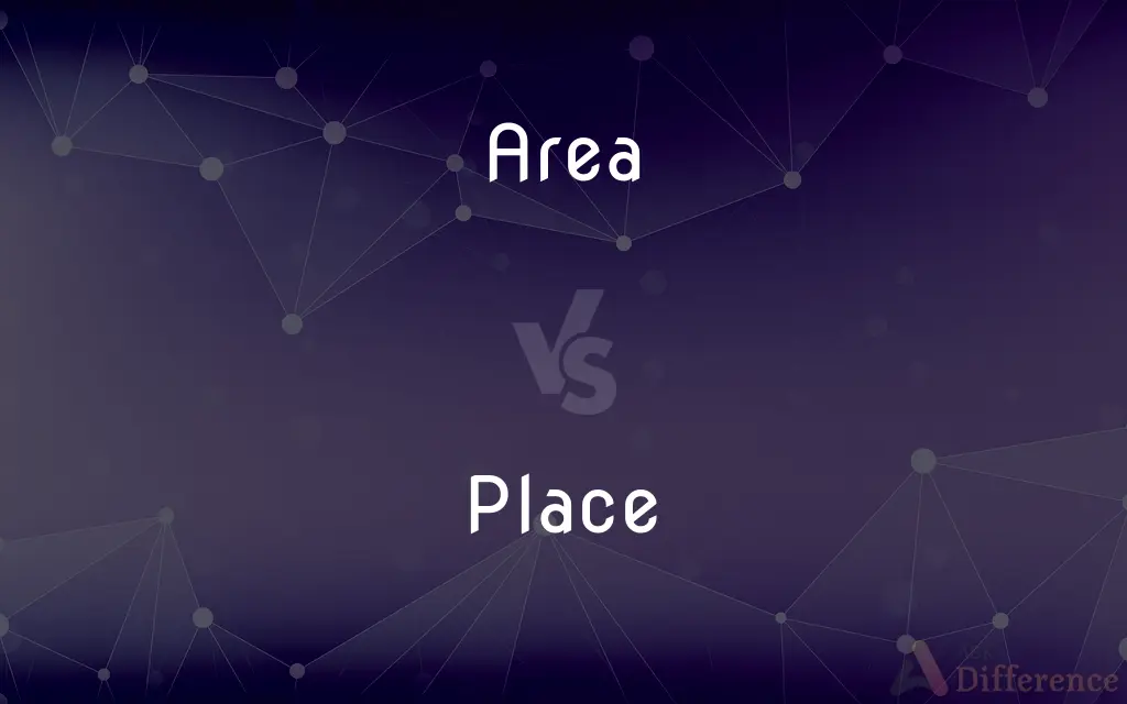 Area vs. Place — What's the Difference?