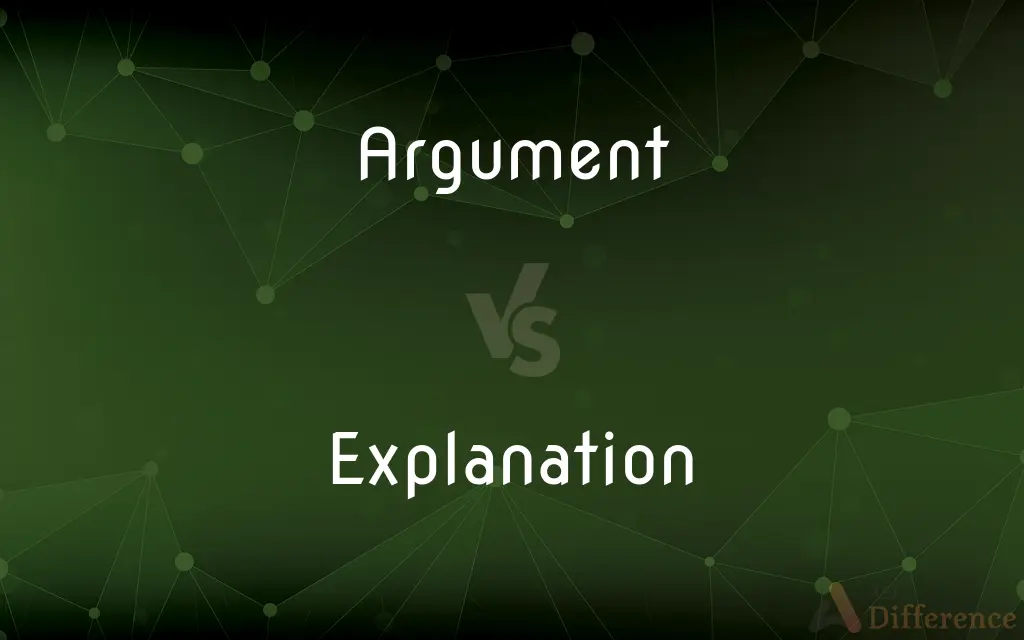 Argument vs. Explanation — What's the Difference?