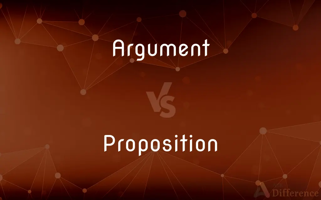 Argument vs. Proposition — What's the Difference?