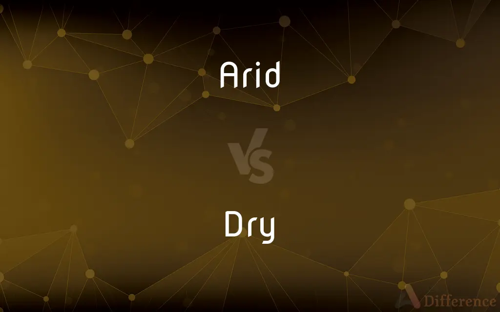 Arid vs. Dry — What's the Difference?
