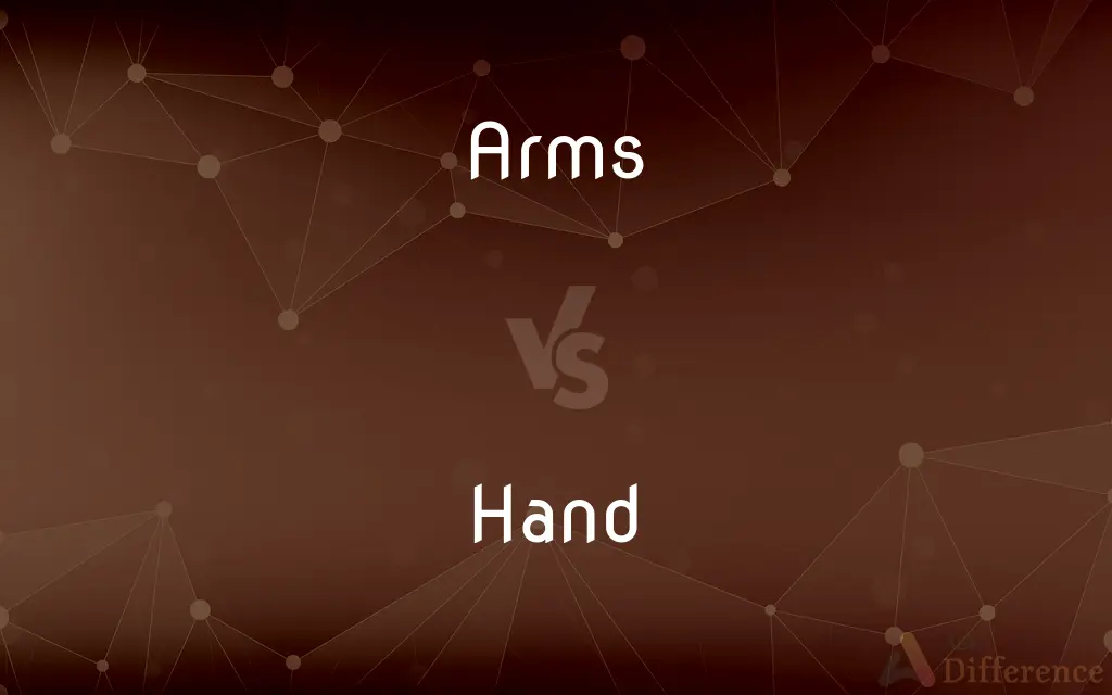 Arms vs. Hand — What's the Difference?