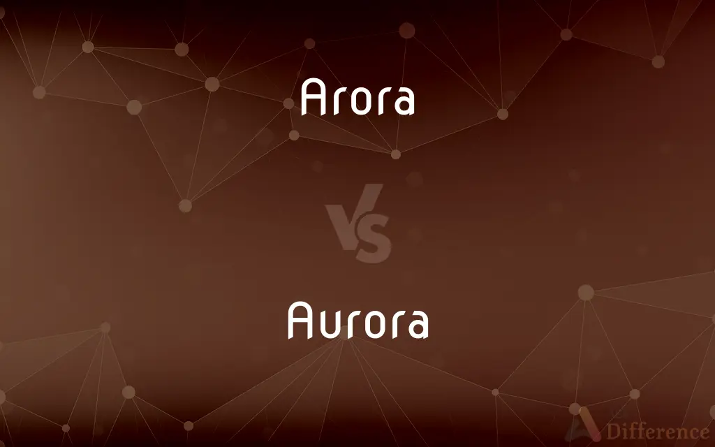 Arora vs. Aurora — What's the Difference?