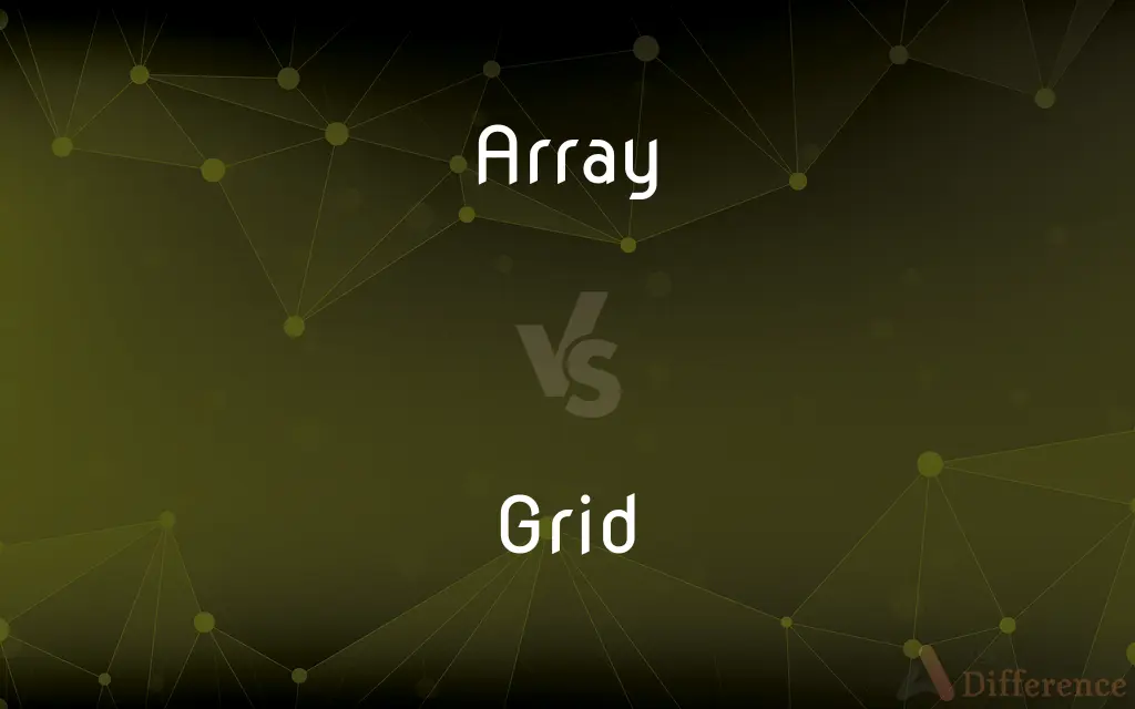 Array vs. Grid — What's the Difference?