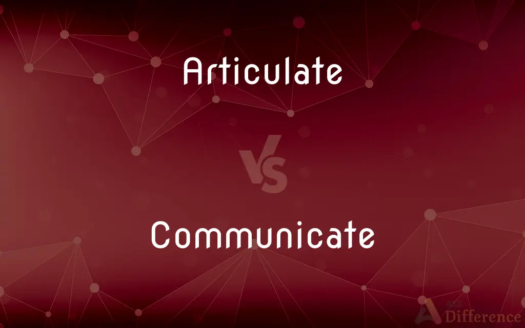 Articulate vs. Communicate — What's the Difference?
