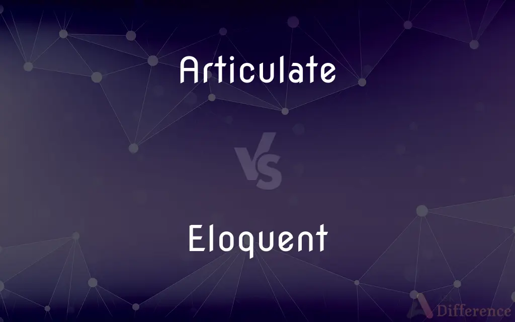 Articulate vs. Eloquent — What's the Difference?