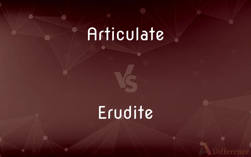 Articulate vs. Erudite — What's the Difference?