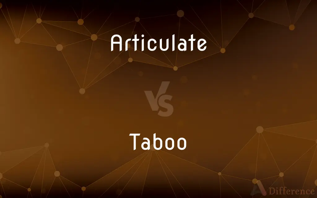 Articulate vs. Taboo — What's the Difference?