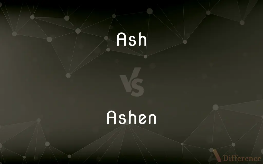 Ash vs. Ashen — What's the Difference?