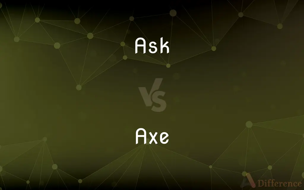 Ask vs. Axe — What's the Difference?