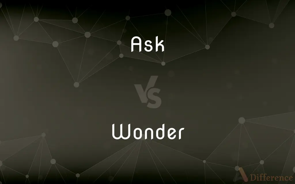 Ask vs. Wonder — What's the Difference?