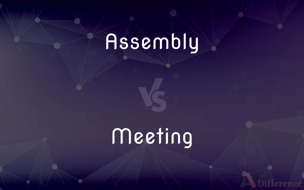 Assembly vs. Meeting — What's the Difference?