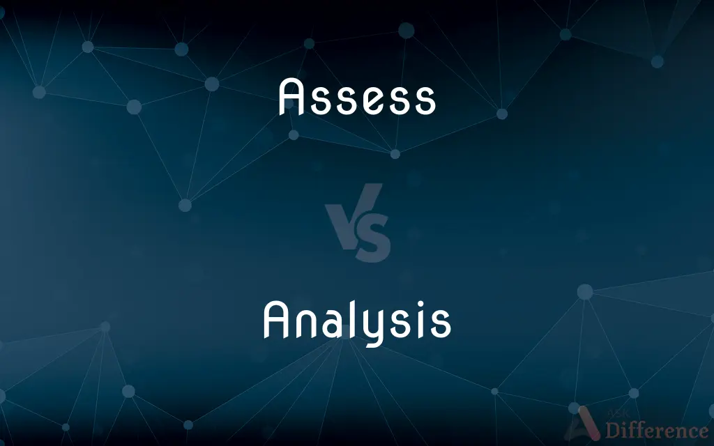 Assess vs. Analysis — What's the Difference?