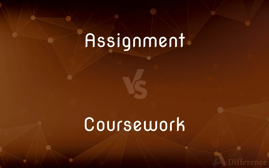 the difference between coursework and assignment