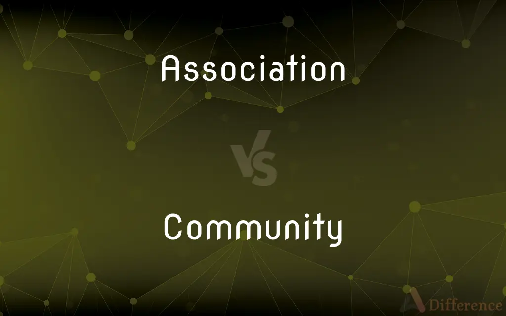 Association vs. Community — What's the Difference?