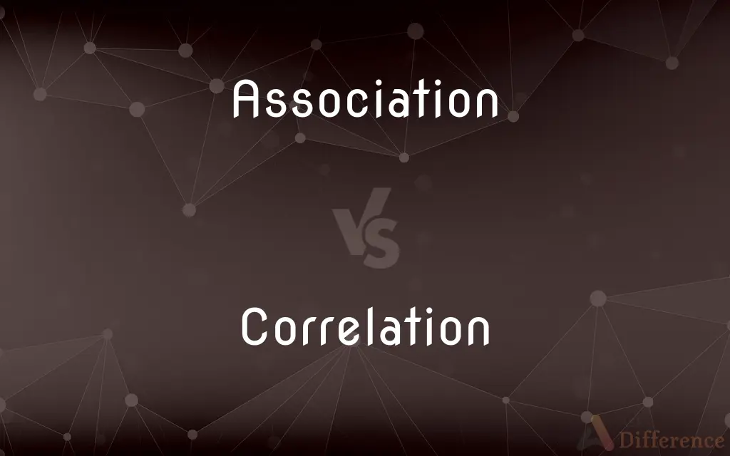 Association vs. Correlation — What's the Difference?