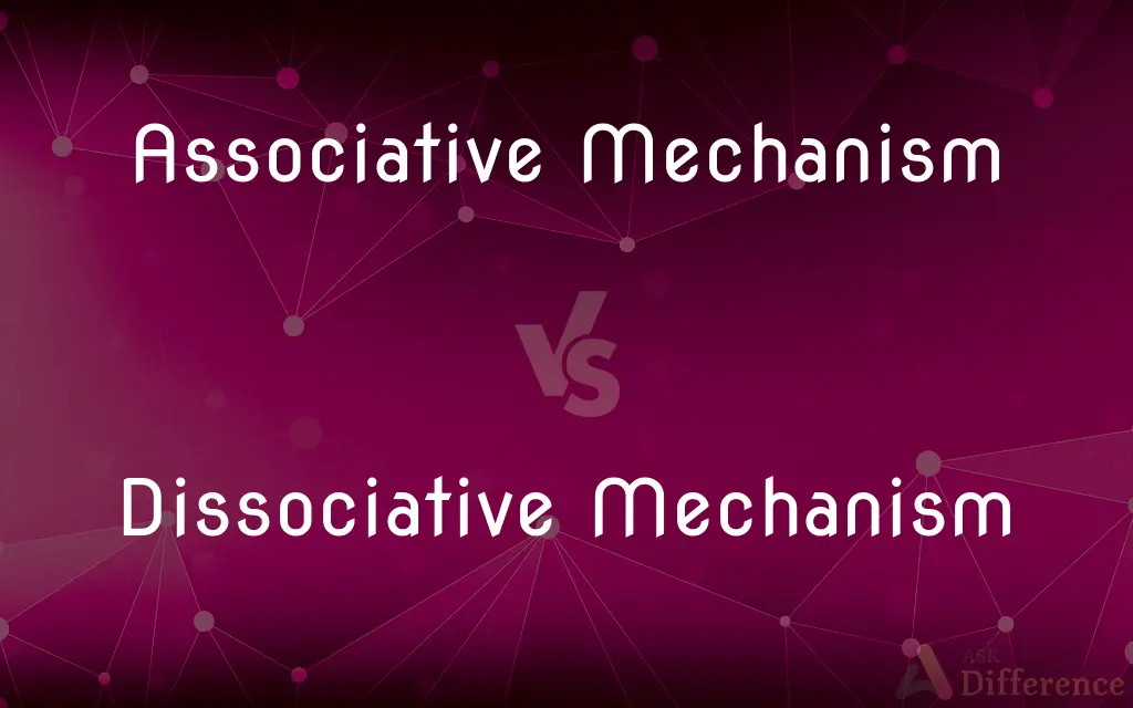 Associative Mechanism vs. Dissociative Mechanism — What's the Difference?