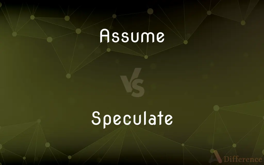 Assume vs. Speculate — What's the Difference?