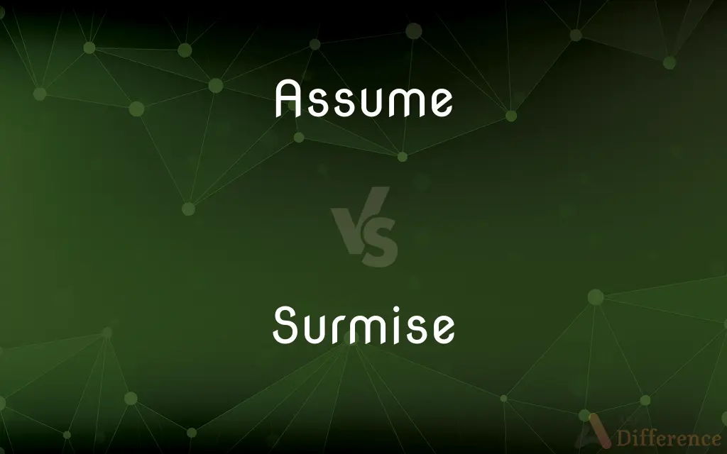 Assume vs. Surmise — What's the Difference?