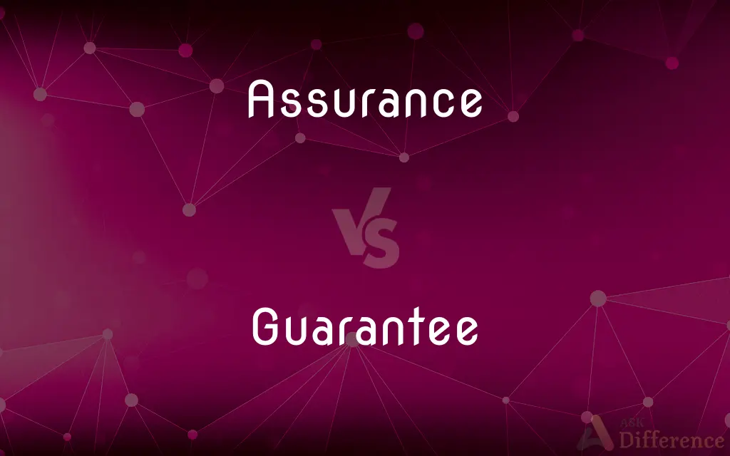 Assurance vs. Guarantee — What's the Difference?