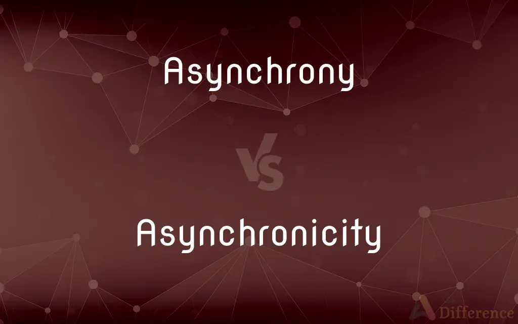 Asynchrony vs. Asynchronicity — What's the Difference?