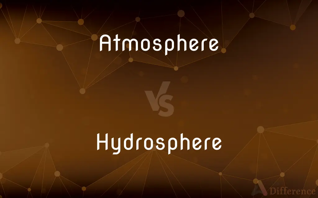 Atmosphere vs. Hydrosphere — What's the Difference?