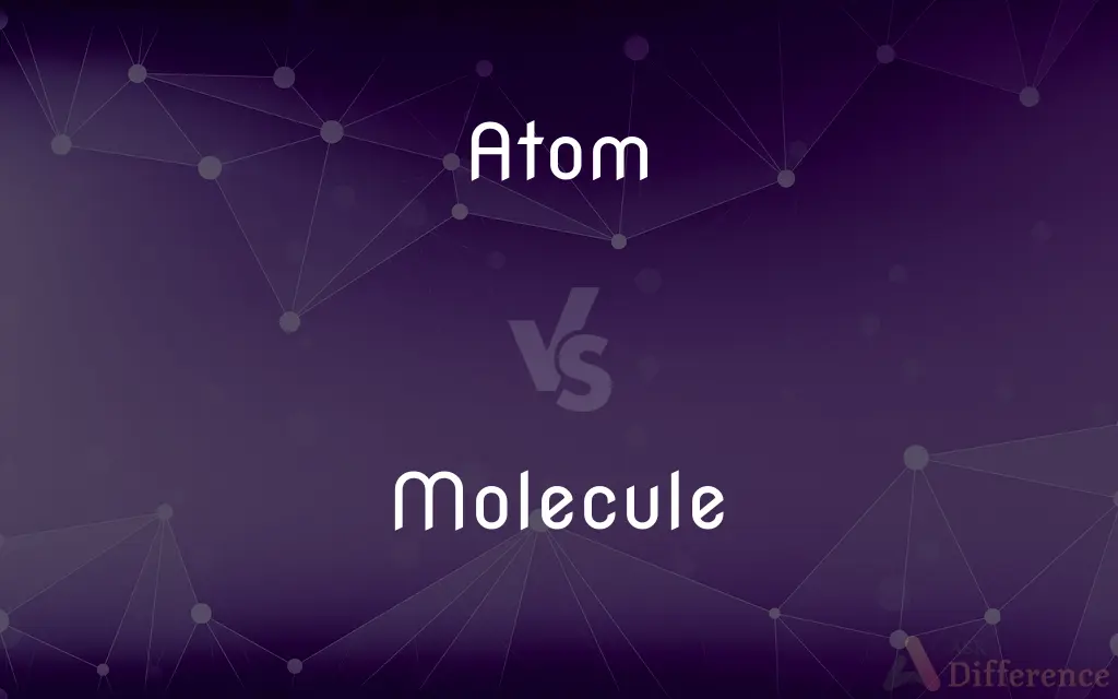 Atom vs. Molecule — What's the Difference?