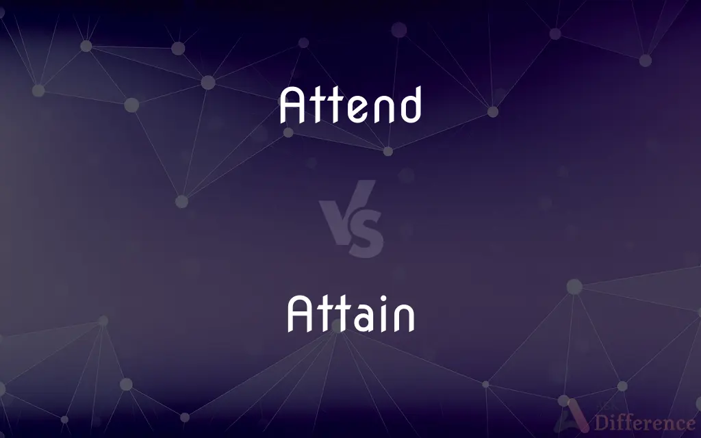 Attend vs. Attain — What's the Difference?