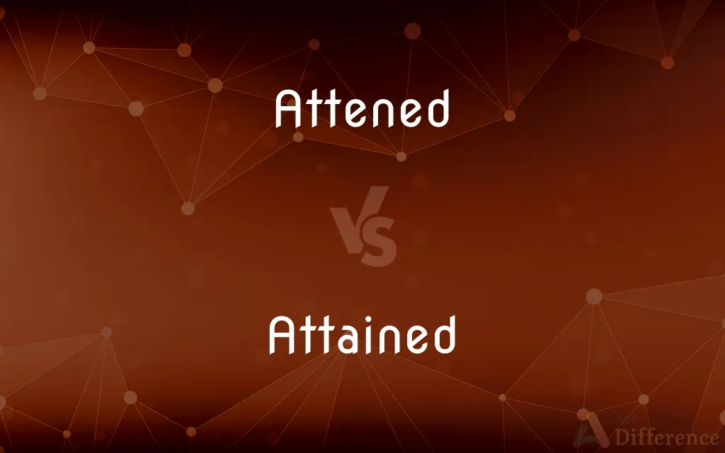 Attened vs. Attained — Which is Correct Spelling?